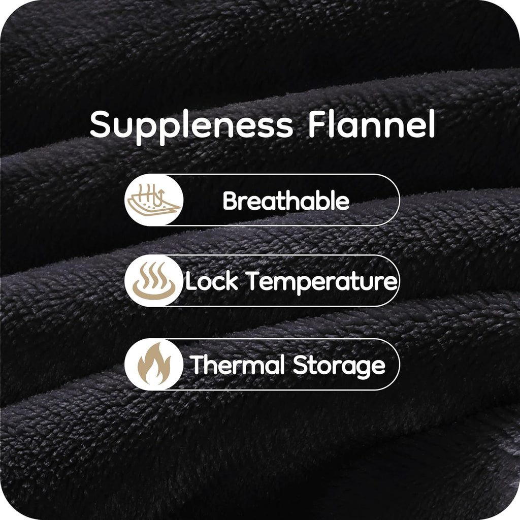 72" x 84" Full Size Dark Grey Flannel Heated Blanket X979076