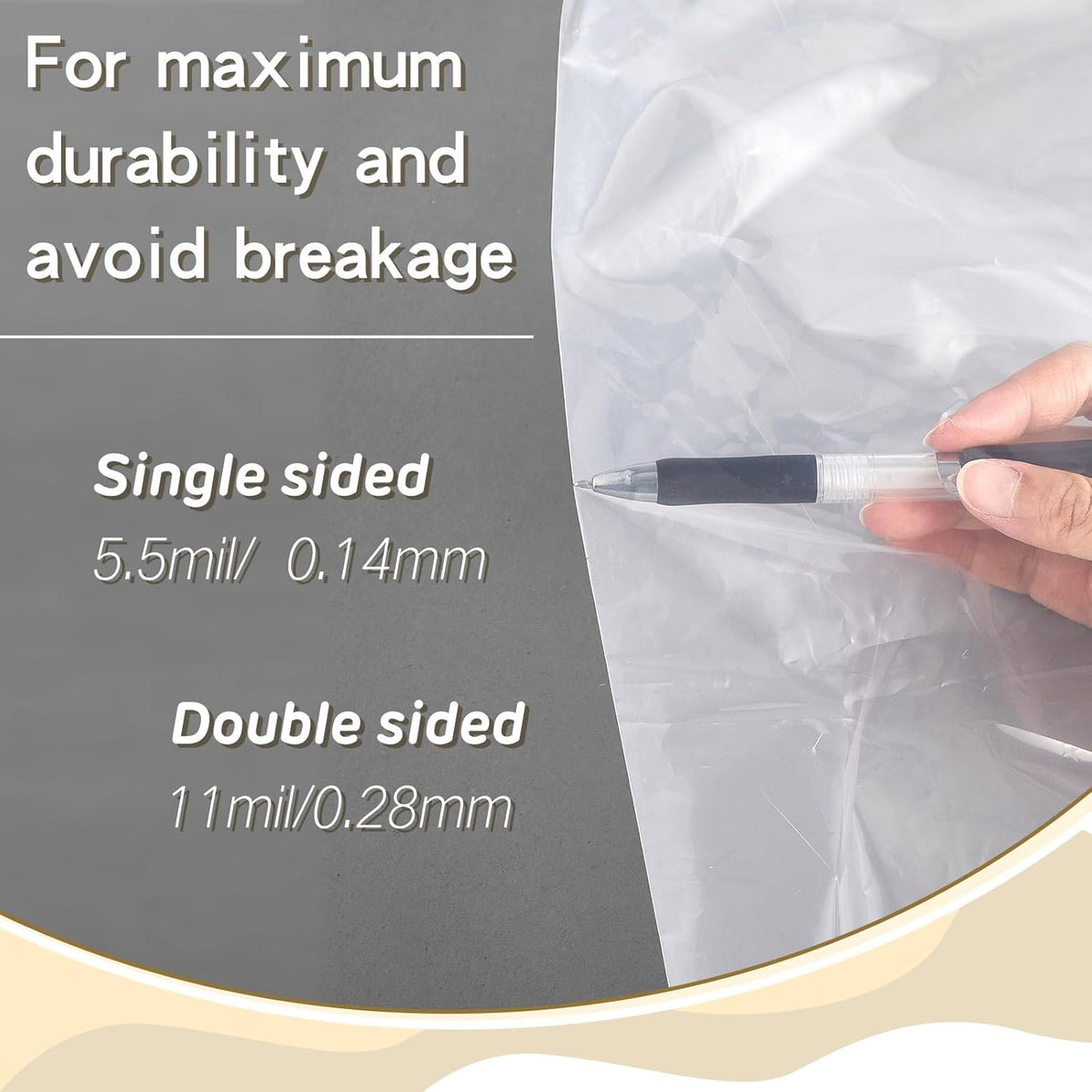 15 Pieces 39.37 x 31.5 Inch Plastic Clear Dust Collector Bags 70 Gallon Y651601