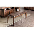 Walnut Finish Dining Bench B467226