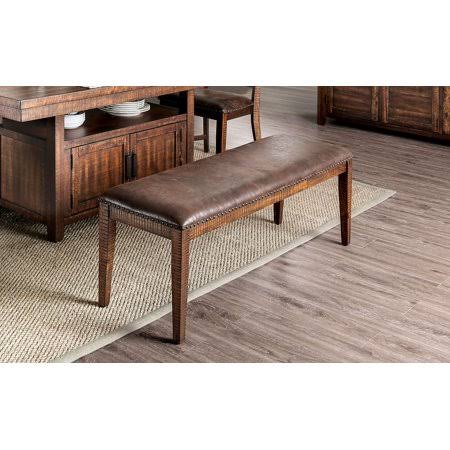 Walnut Finish Dining Bench B467226