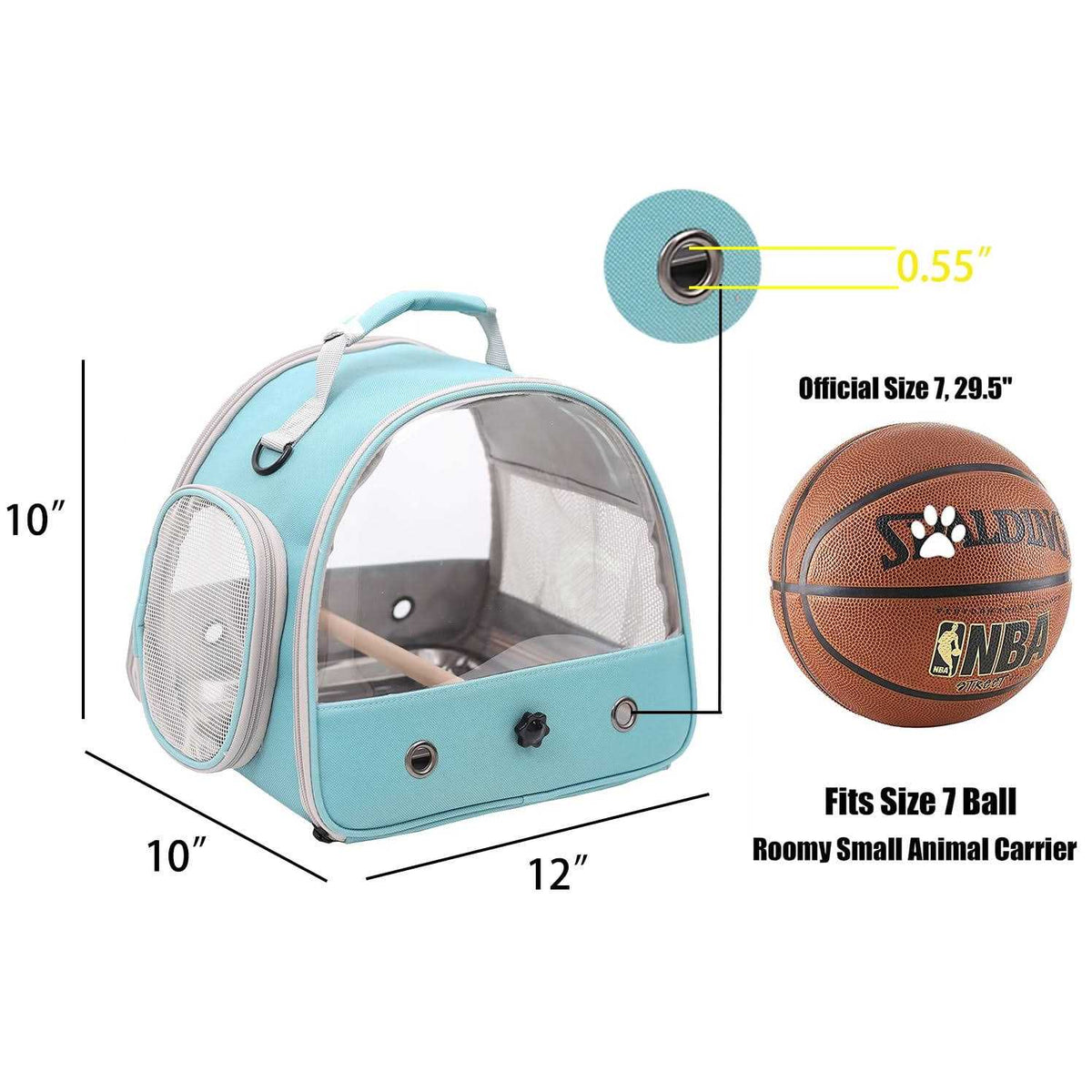 Small Bird Cage with Standing Perch and Stainless Steel Tray Z1682