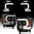Black Projector Headlights Headlamps T8820