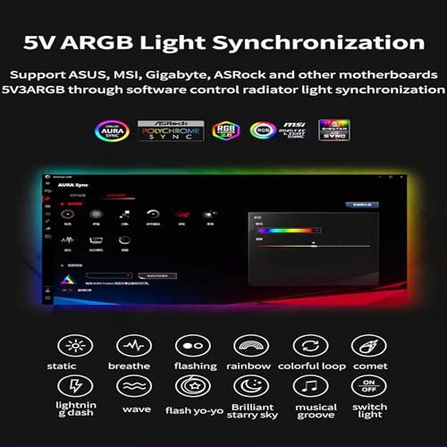Black 9 Port ARGB PWM Fan Hub X624841