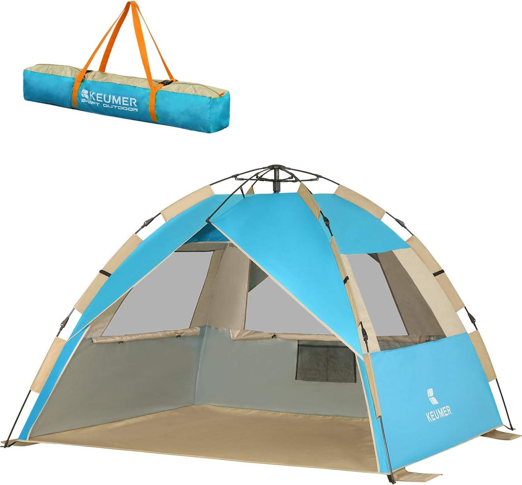 Pop Up Beach Tent Sun Shelter Canopy with UPF 50+ UV Protection A93055