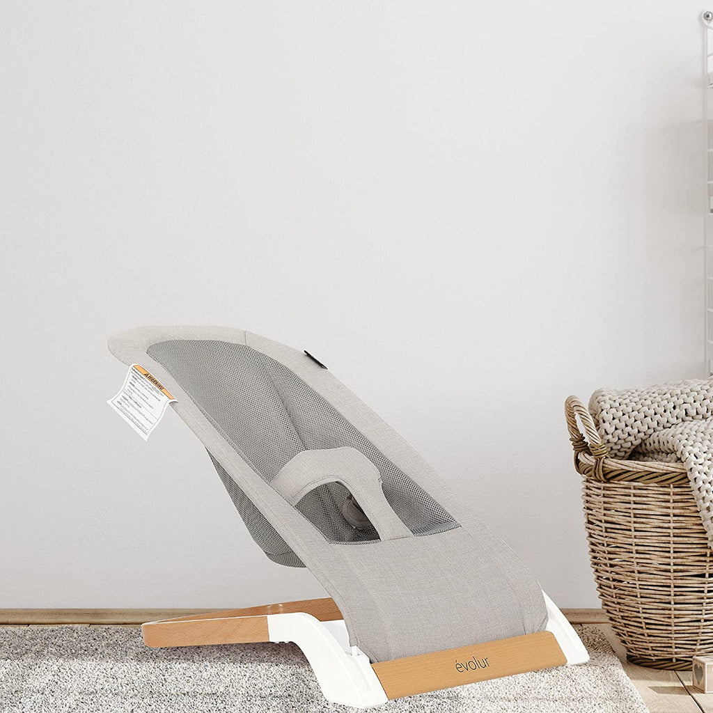 Gray Cotton Fabric Portable Infant Bouncer M579