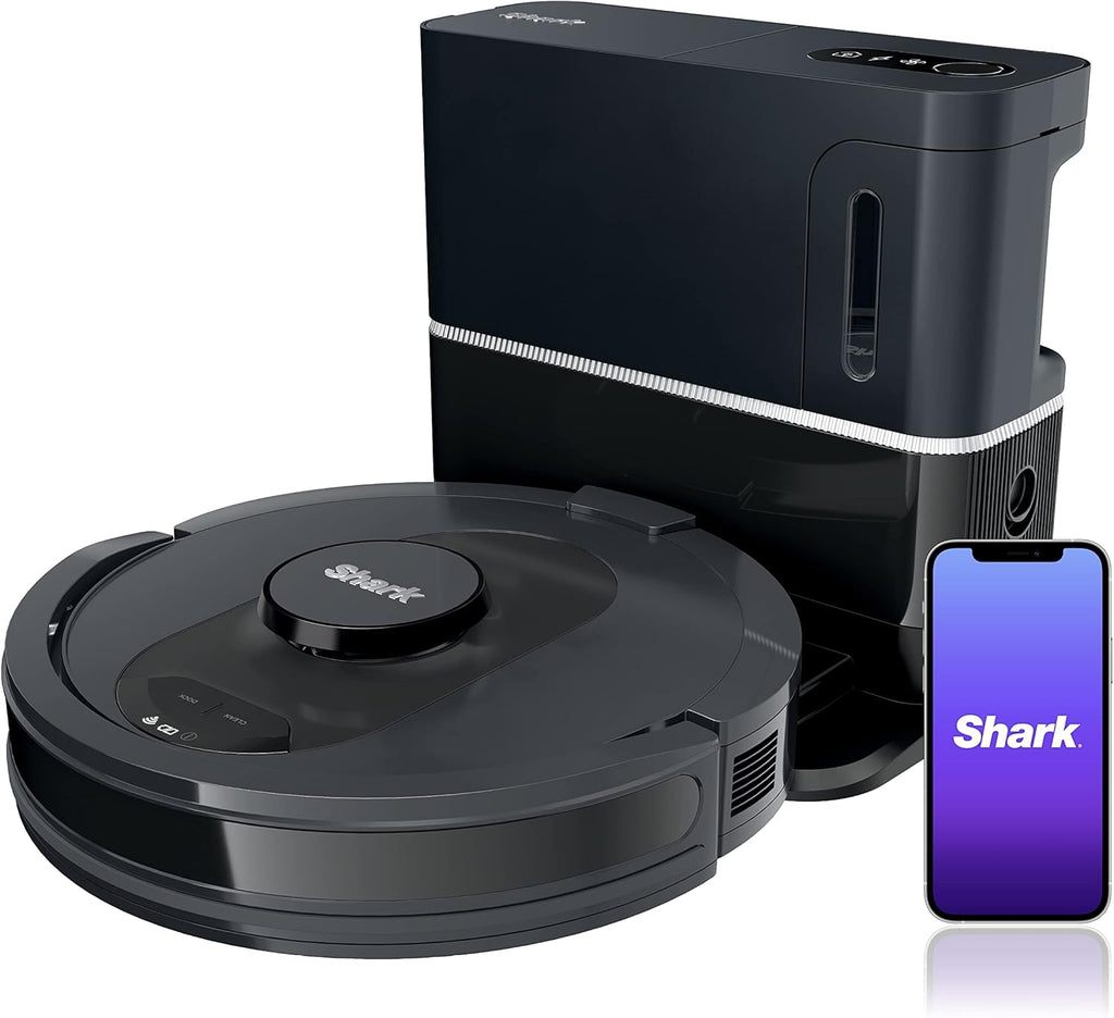 Black Robot Vacuum with HEPA Self-Empty Base D613982