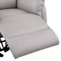 White Microfiber Recliner Accent Chair Z7525