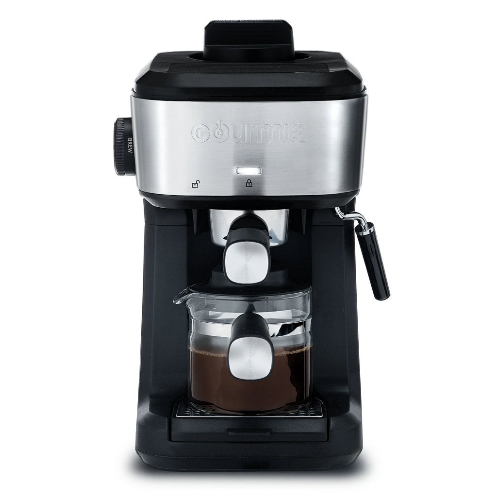 Steam Espresso, Cappuccino, and Latte Maker with Frothing Wand V58959