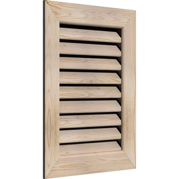 Unfinished Pine Vertical Gable Vent Q3706