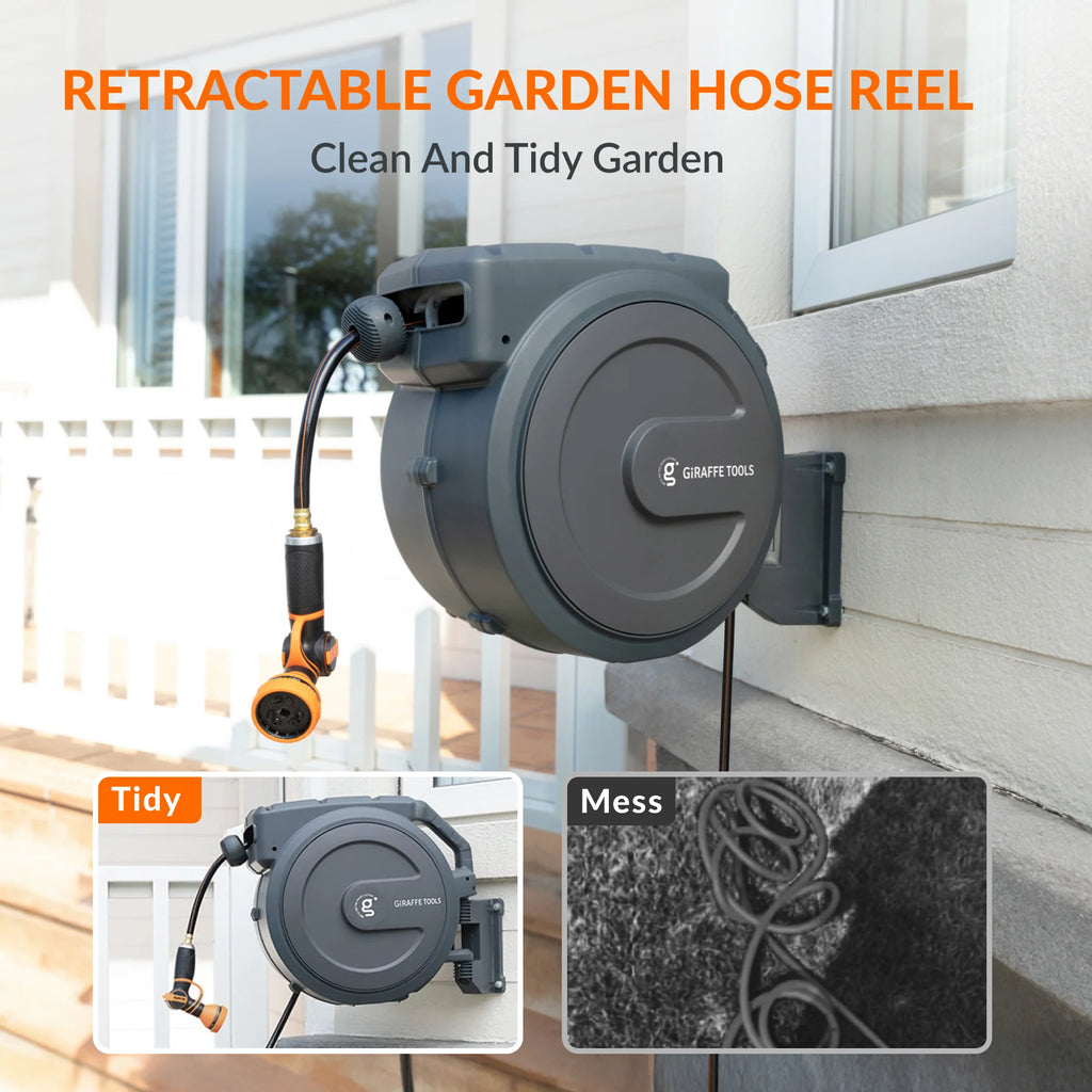 Retractable Garden Hose Reel 1/2in 100ft X618