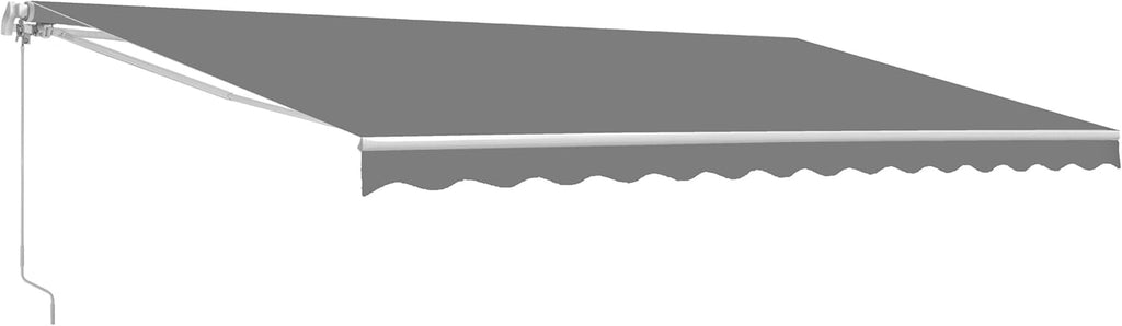 Motorized Retractable Patio Awning with Polyester Canopy O2670
