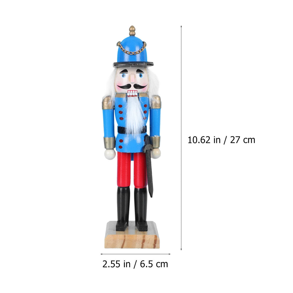 Walnut Nutcracker Doll Home Desktop Decor X7872