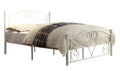 White Full Metal Bed G58557