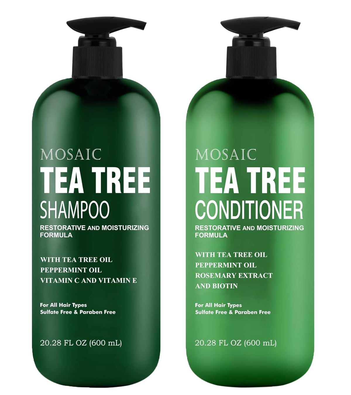 Tea Tree Shampoo and Conditioner Set 20.2 FL Oz Each H721