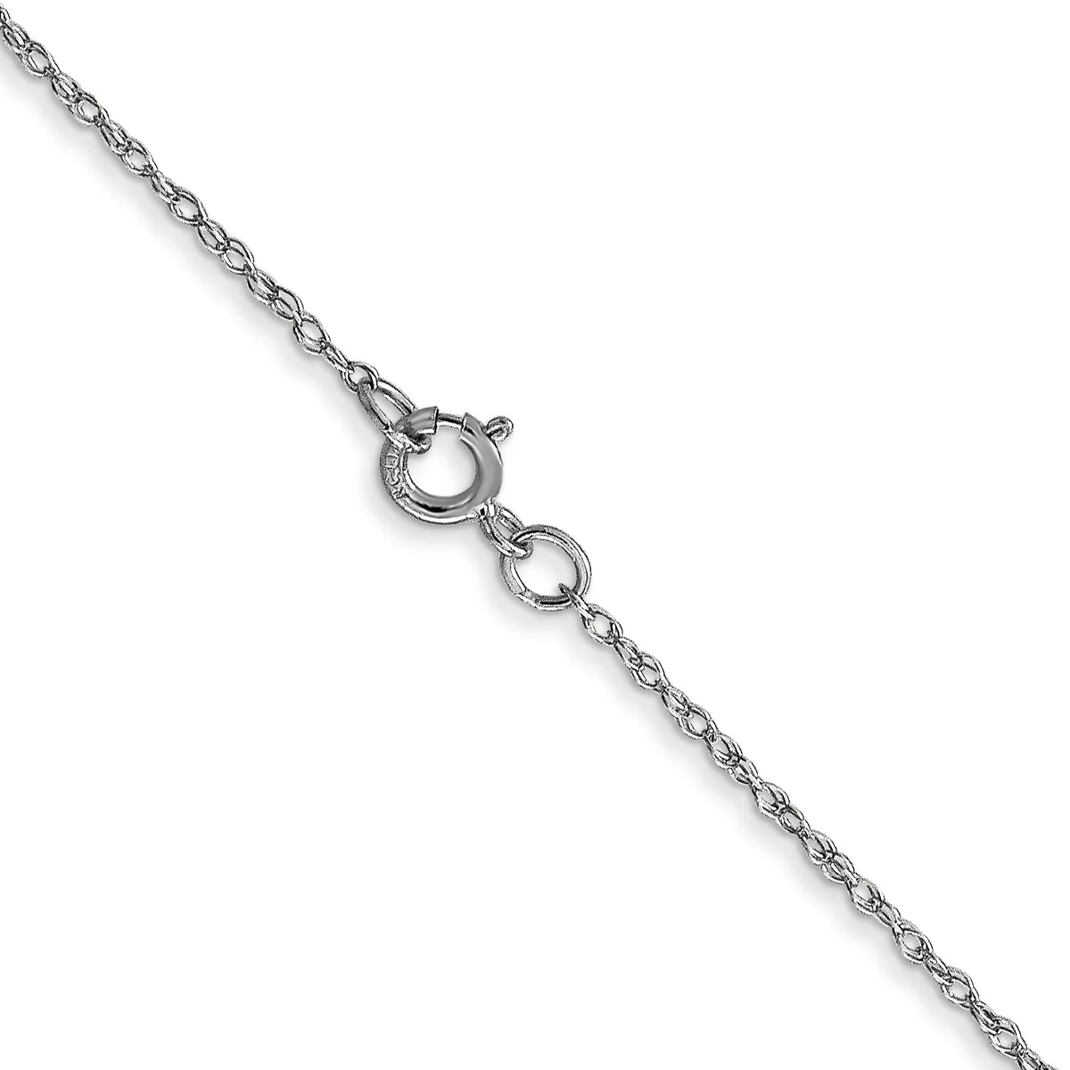 14K White Gold Cable Chain Necklace 24 Inches O92536