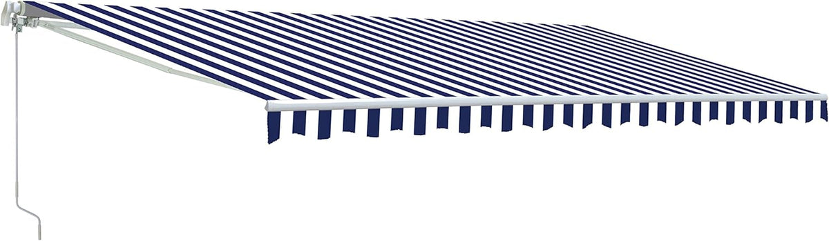 Motorized Retractable Patio Awning with Polyester Canopy O2670