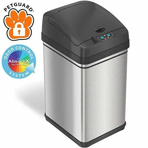 8 Gallon Sensor Trash Can with Odor Filter X16781