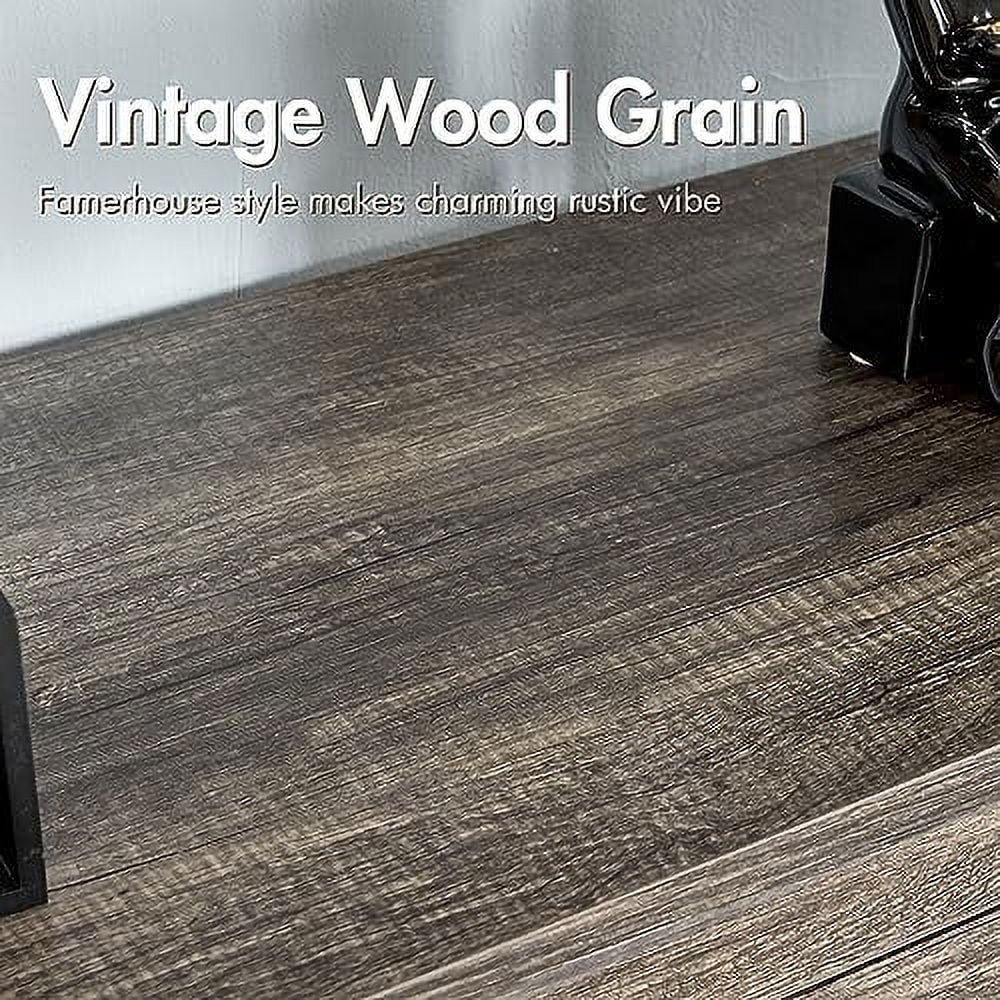 6 Drawer Wood Dresser Dark Oak B431334