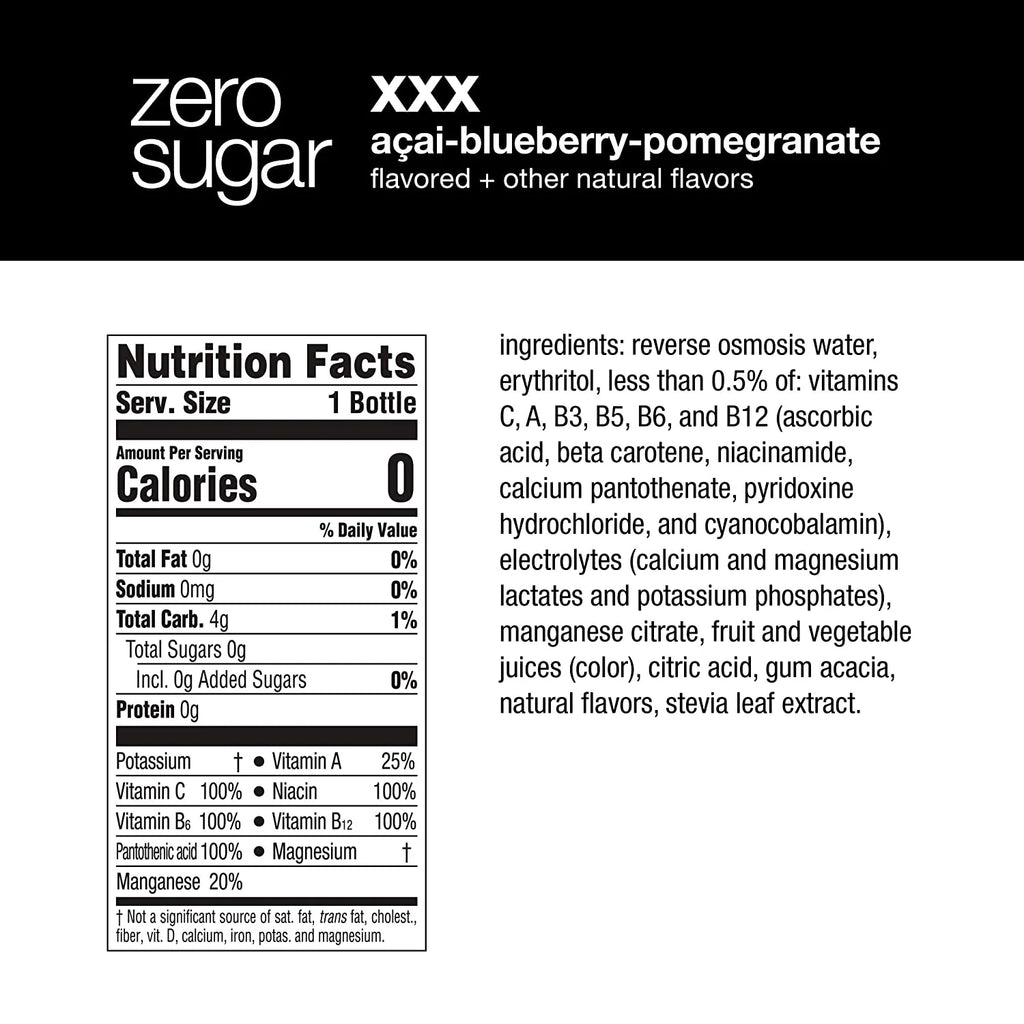 3 Flavor Variety Pack Nutrient Enhanced Flavored Water, 20 Fl Oz Bottles (Pack of 12) J28287