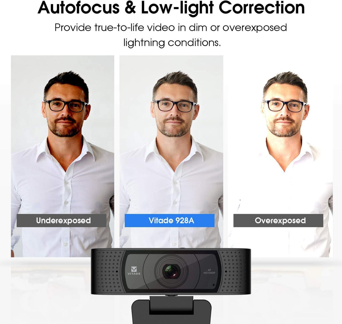 1080P Webcam with Microphone F163