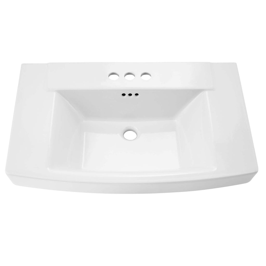White Pedestal Sink I75621