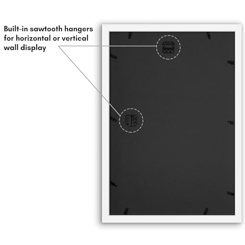 12x18 Collage Picture Frame with Shatter-Resistant Glass – Black Q700