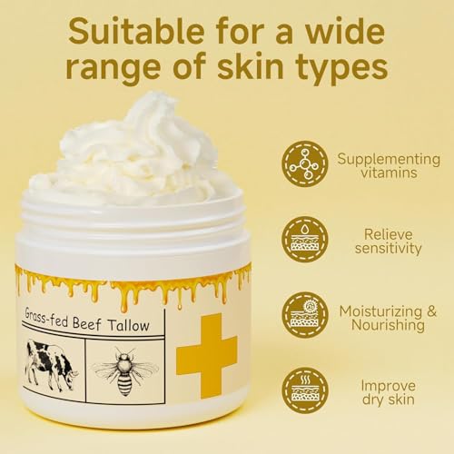 Grass Fed Whipped Beef Tallow Balm, 2 packs Y6579