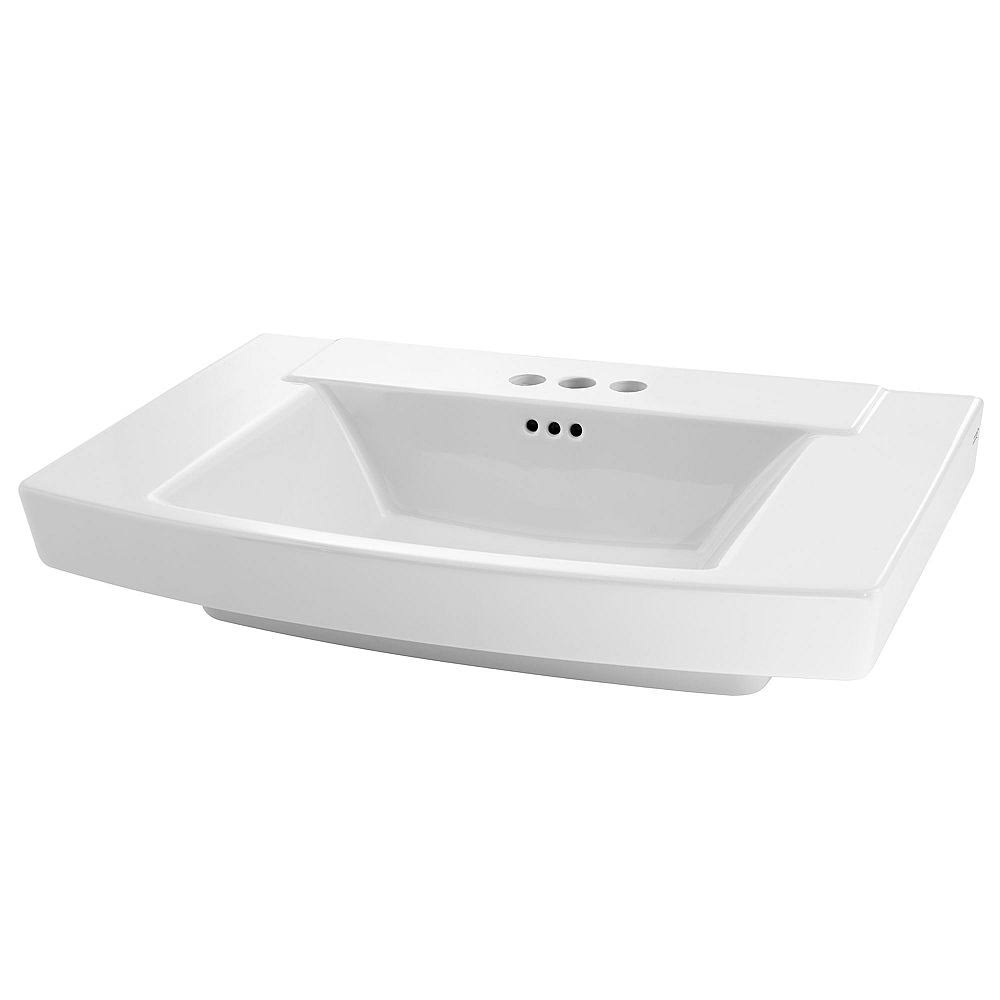 White Pedestal Sink I75621