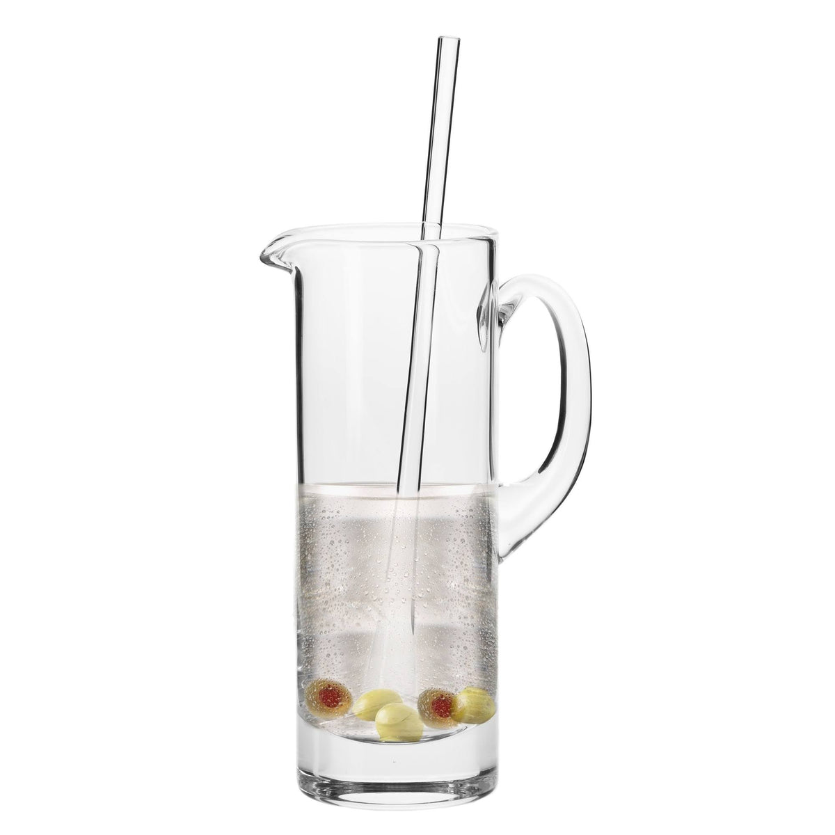 Handmade Glass Martini Pitcher and Stirrer 30oz Q188