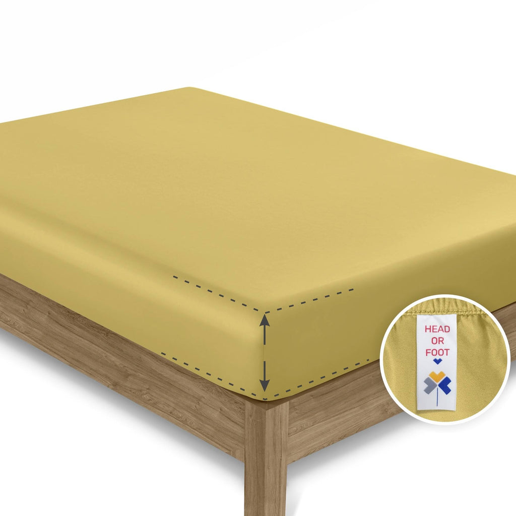 Queen Fitted Sheet, 100% Cotton Sateen M2869