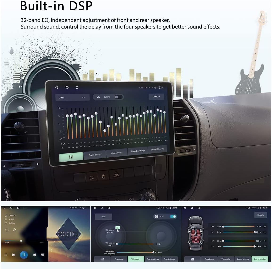 8 Inch Touch Screen Car Stereo with 4GB RAM 64GB ROM H5811