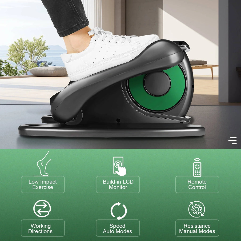 Under Desk Elliptical Machine with LCD Monitor Q53076