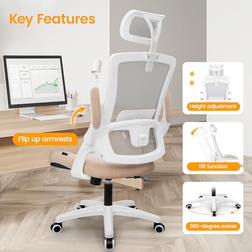 Black Ergonomic Mesh Office Chair with Lumbar Support U8129