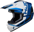 Blue White Offroad Helmet L2615