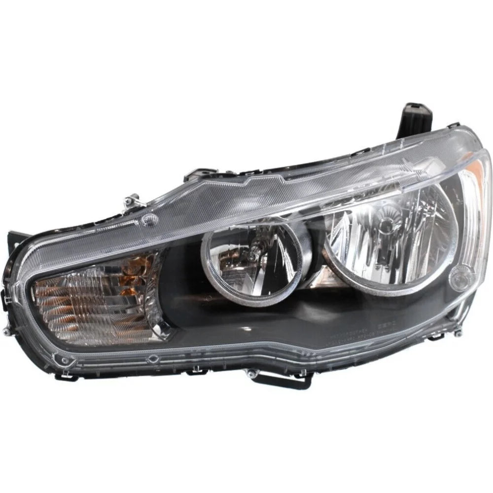 2008-2014 Lancer EVO X Headlights Headlamps Chrome Bezel Left+Right L872259