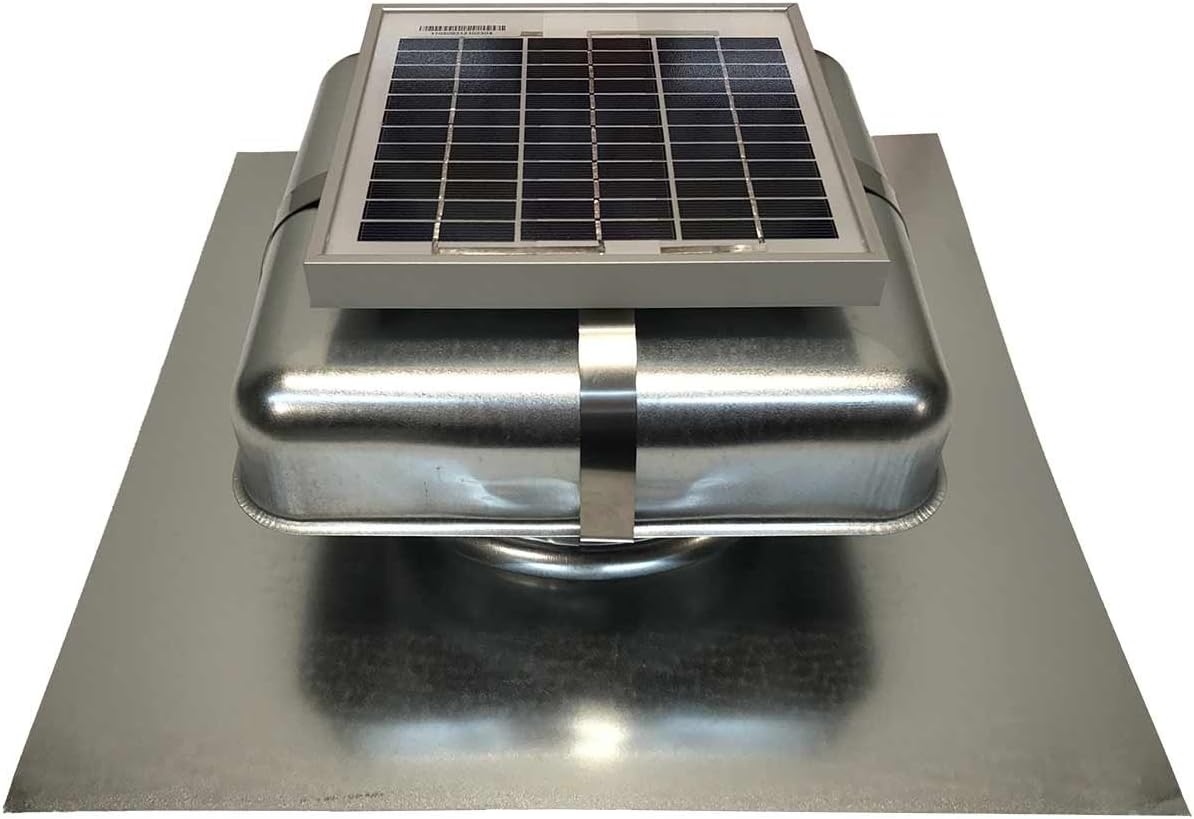 Solar Attic Fan with Galvanized Vent F2182