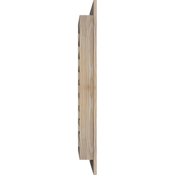 Unfinished Pine Vertical Gable Vent Q3706