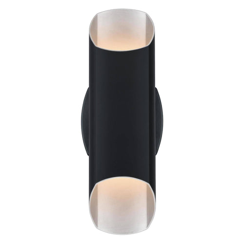 14 inch 2 LED Outdoor Wall Mount Matte Black K8331