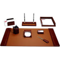 Leather Desk Set 8-Piece Mocha Z665537