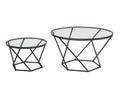 Geometric Glass Nesting Coffee Tables T746216