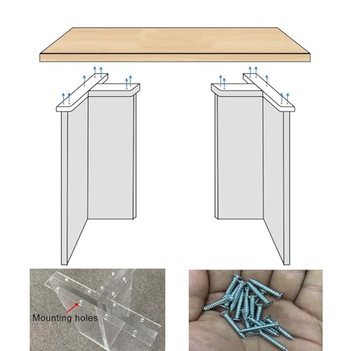 Acrylic Table Leg, 1 Pack, Height 70cm, Width 60cm X697452