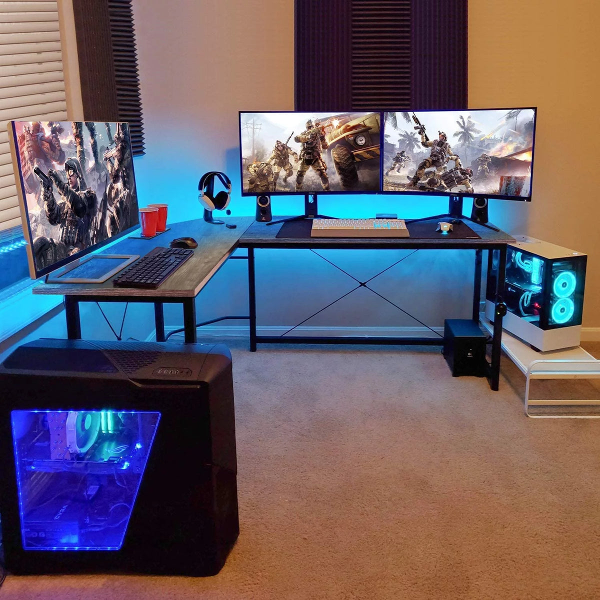 66.5'' L-Shaped Corner Computer Desk P940