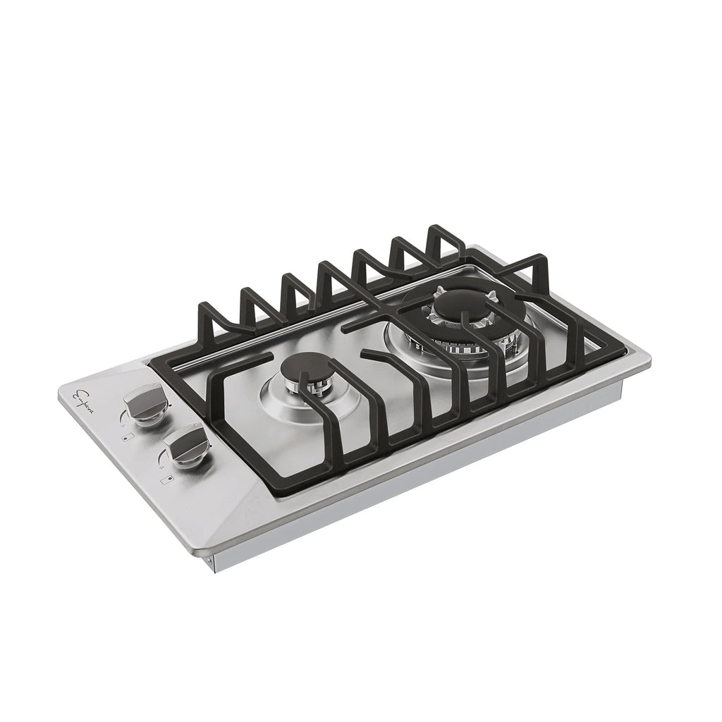 2 Piece Gas Cooktop and Wall Mount Range Hood Y786