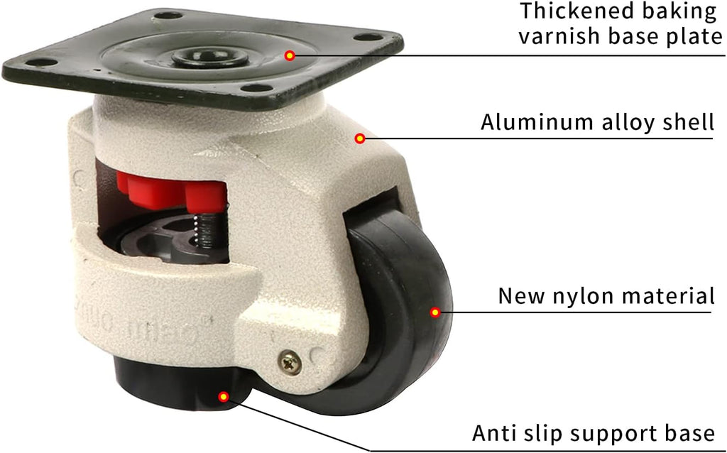 4 Pack Retractable Leveling Casters Set N631687