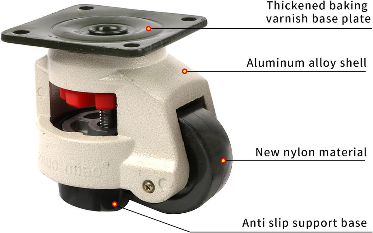 4 Pack Retractable Leveling Casters Set N631687