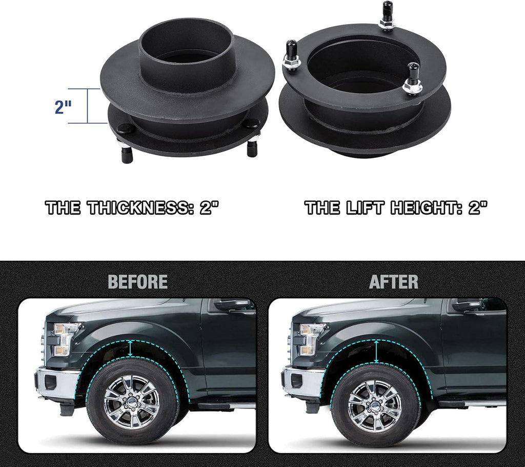 2 Front Leveling Lift Kits for 4WD Dodge Ram 1500 2500 3500 Trucks Q828913