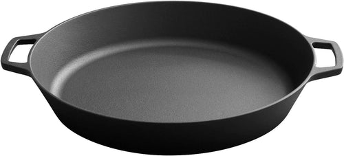 17 Inch Pre Seasoned Cast Iron Deep Frying Pan with Double Assist Handle R80553