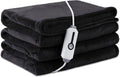 72" x 84" Full Size Dark Grey Flannel Heated Blanket X979076
