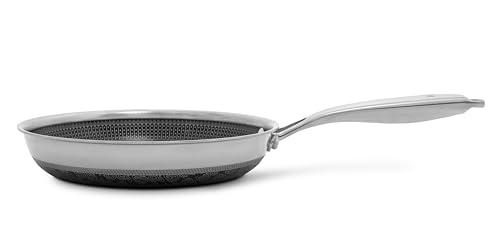 8" Frying Pan, Tri-Clad Stainless Steel and Nonstick Ceramic, Non Toxic Cookware O349637