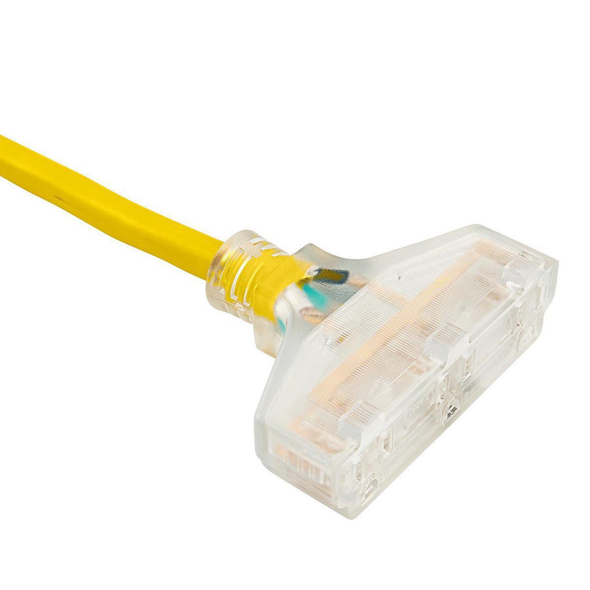 25 ft. 10/3 Gauge Triple-Tap Extension Cord, Yellow X71940